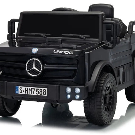 Mercedes Unimog 6V juodas elektromobilis