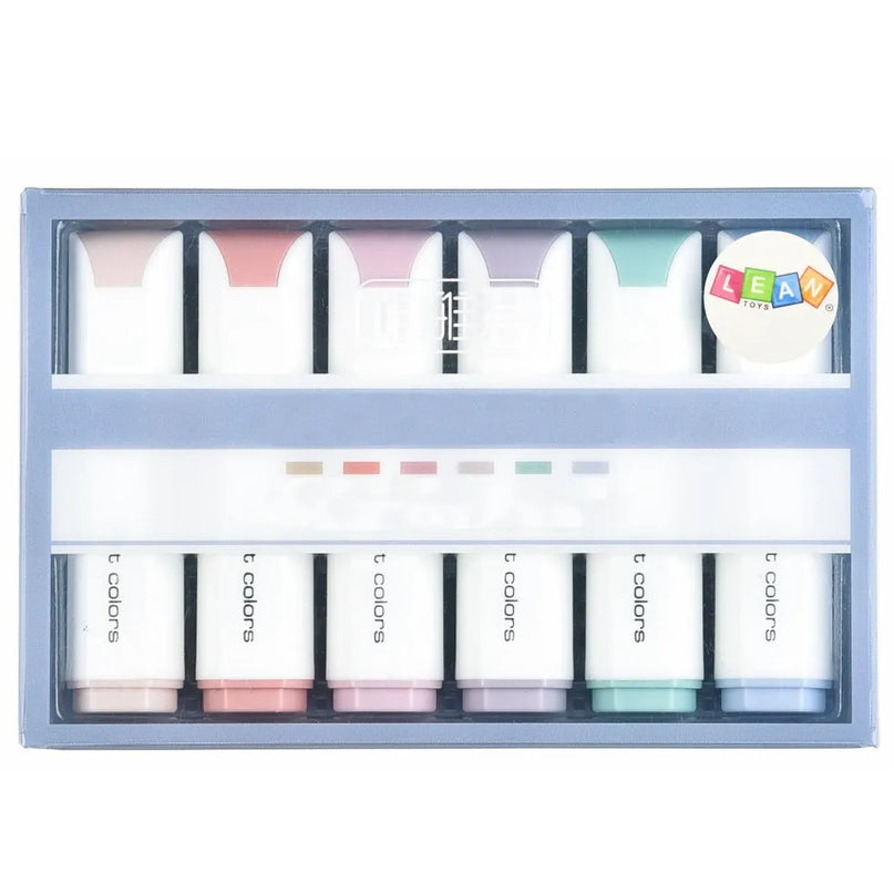 Mini pastelinių žymeklių rinkinys 6 vnt
