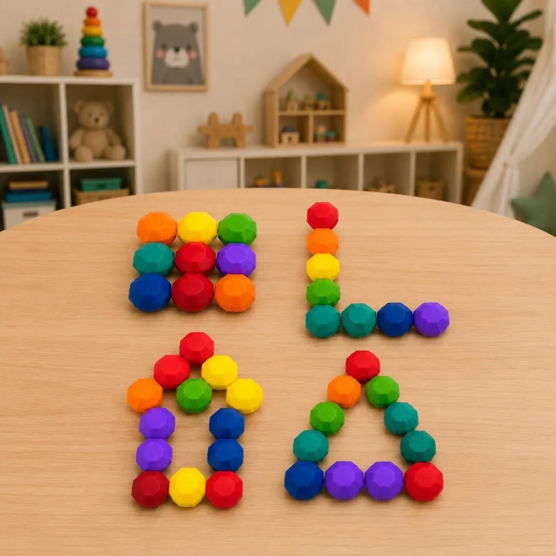 Montessori edukacinis loginis žaidimas – magnetiniai kamuoliukai