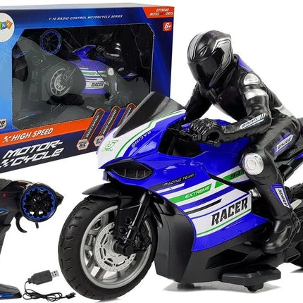 Nuotolinio valdymo sportinis motociklas 35 m atstumu