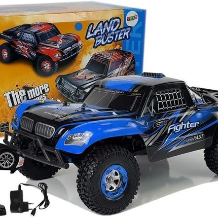 Nuotoliniu būdu valdomas bekelės automobilis FY‑01 4×4 Pick‑Up – mėlynas