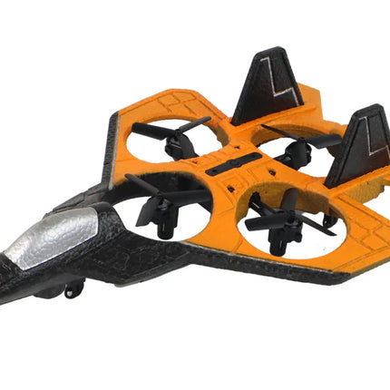 Nuotoliniu būdu valdomas oranžinis RC lėktuvas „Fighter“