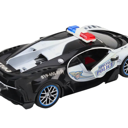 Nuotoliniu būdu valdomas policijos automobilis 1:12 masteliu