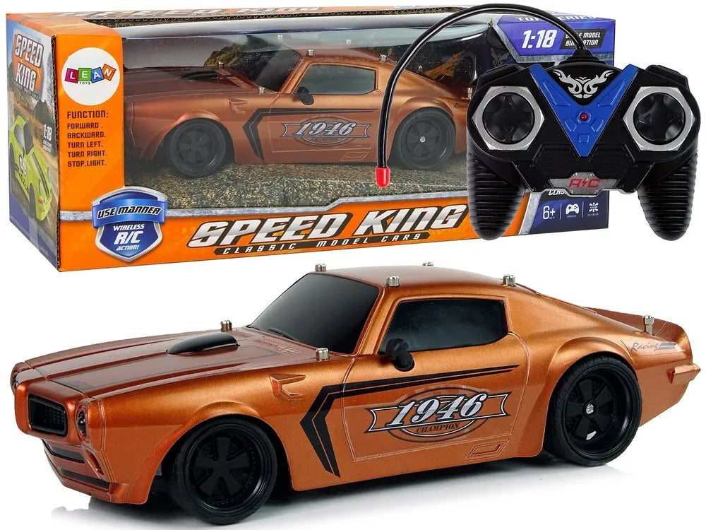 Nuotoliniu būdu valdomas sportinis automobilis 1:18 „Brown Champion Pilot“