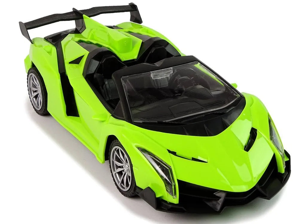 Nuotoliniu būdu valdomas sportinis automobilis – 1:18, žalias