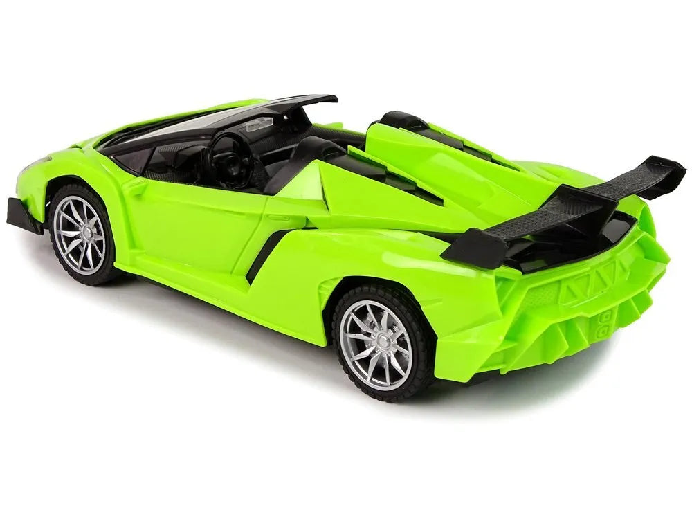 Nuotoliniu būdu valdomas sportinis automobilis – 1:18, žalias