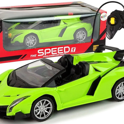 Nuotoliniu būdu valdomas sportinis automobilis – 1:18, žalias