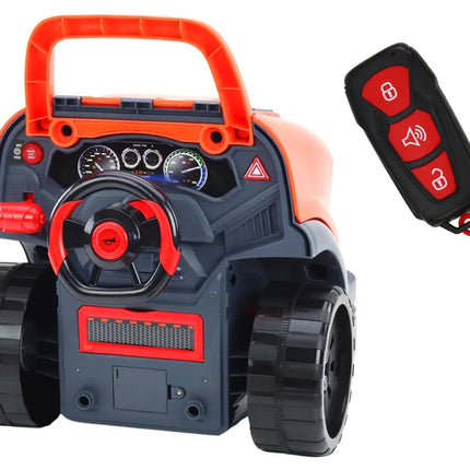 Oranžinis automobilio variklio išardymo rinkinys vaikams