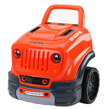Oranžinis automobilio variklio išardymo rinkinys vaikams