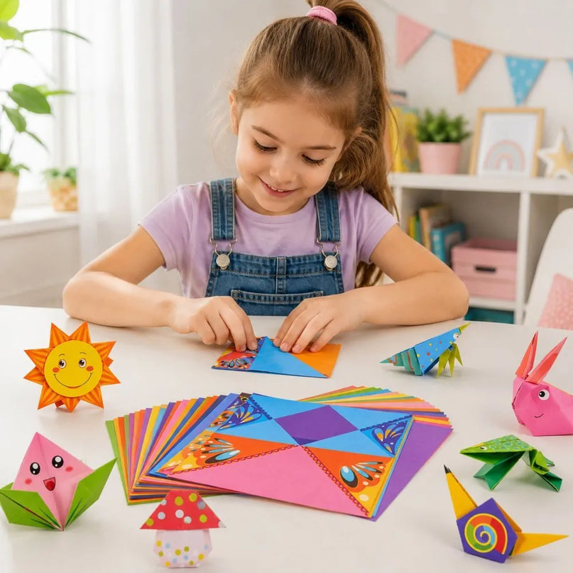 Origami rinkinys vaikams (100 lapų)