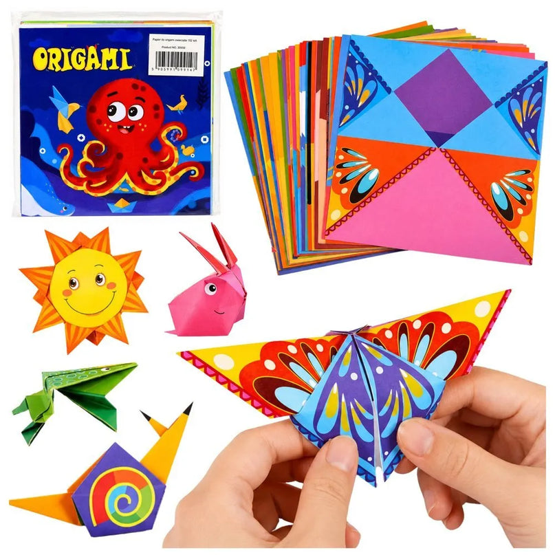 Origami rinkinys vaikams (100 lapų)