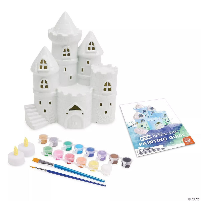 PAŽEISTA PAKUOTĖ: Kūrybinis rinkinys „Paint Your Own Porcelain Castle Light“