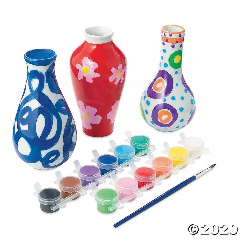 Kūrybinis rinkinys „Paint Your Own Porcelain Vases“