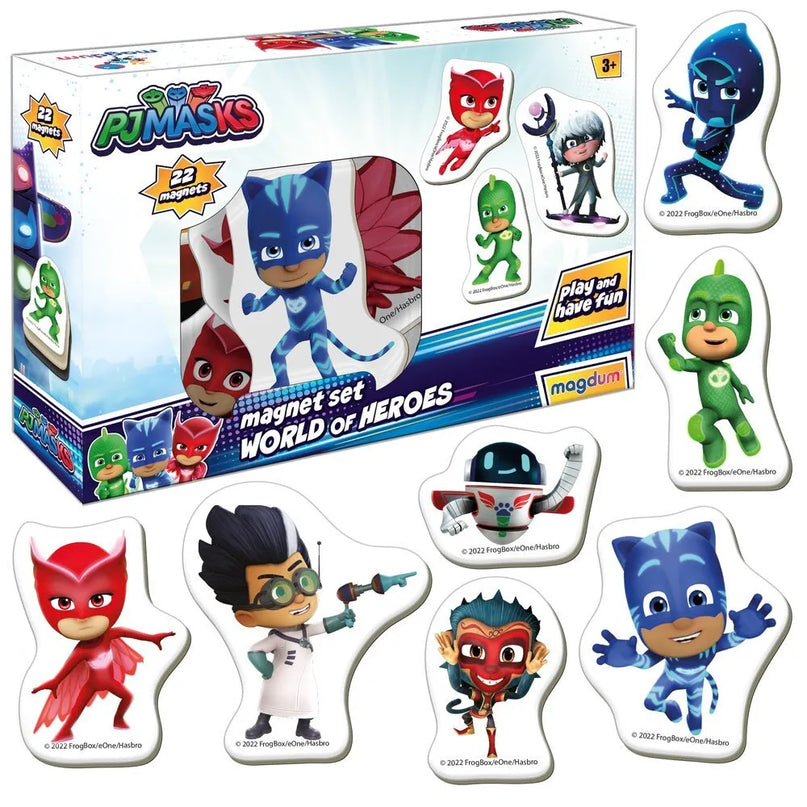 Pajamas Masks magnetų rinkinys