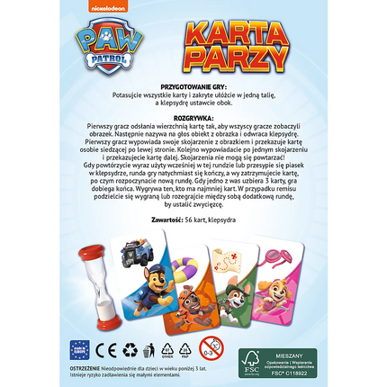 Paw Patrol greitos reakcijos kortų žaidimas vaikams