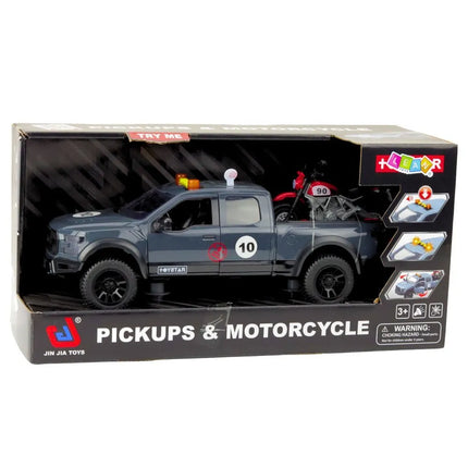 Pikapas su motociklu
