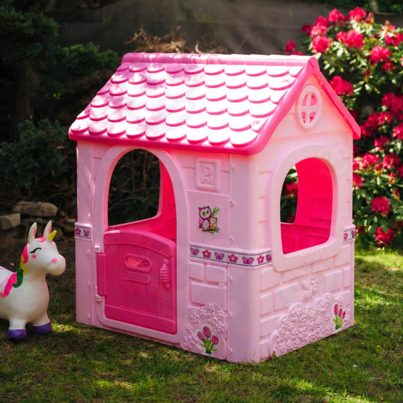 „Pink Fantasy Garden“ – rožinis sodo žaidimų namelis vaikams, 2–6 m.