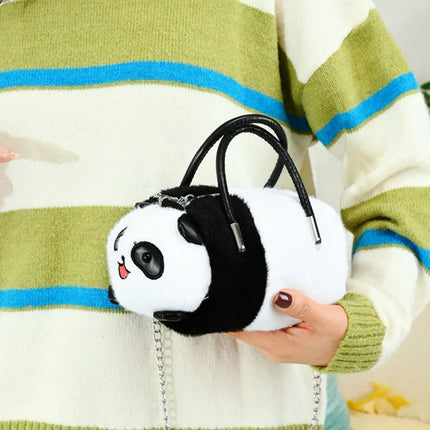 Pliušinė panda rankinė su grandinėle 20 cm