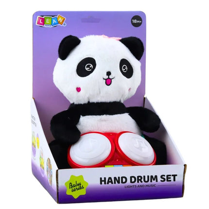 Pliušinė panda su būgneliais žaislas