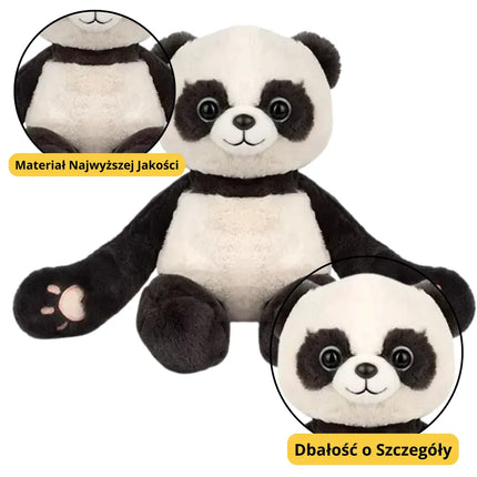 Pliušinė panda su magnetais 23 cm