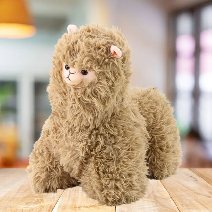 Pliušinė smėlinė lama 40 cm