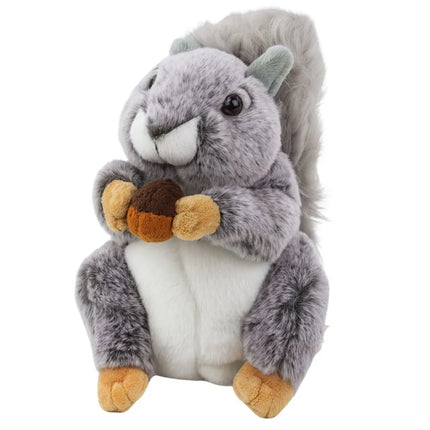Pliušinė voverė su riešutu 22 cm