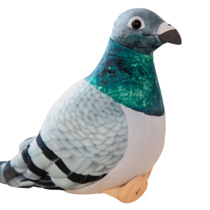 Pliušinis pilkas kuoduotasis balandis 20 cm