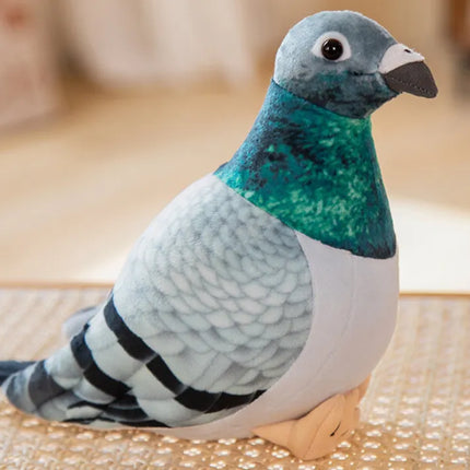 Pliušinis pilkas kuoduotasis balandis 20 cm
