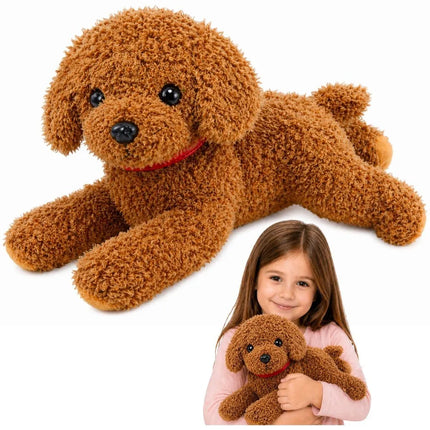 Pliušinis pudelis rudas 30 cm