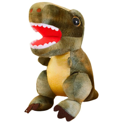 Pliušinis žalias dinozauras su tekstūra 32 cm