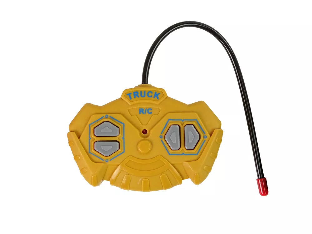 Nuotoliniu būdu valdomas statybinis sunkvežimis 1:24 geltonas