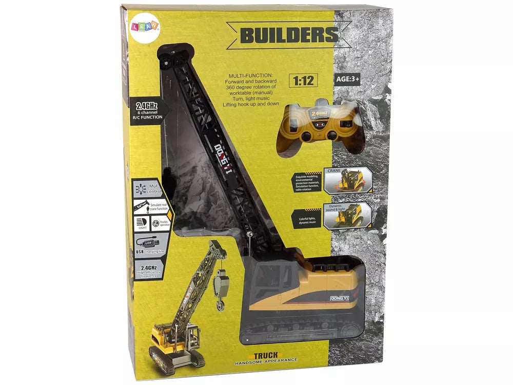 Krano 1:12 nuotoliniu būdu valdomi 2,4 GHz statybiniai žibintai