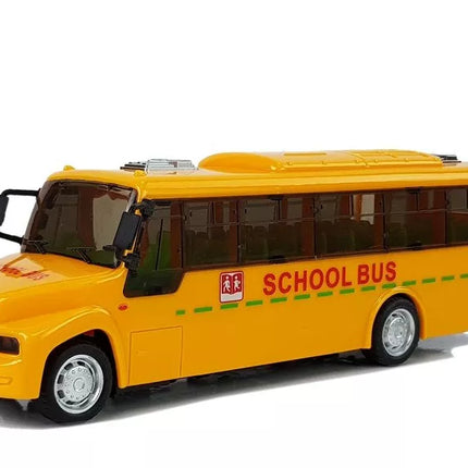 Mokyklinis autobusas su šviesomis