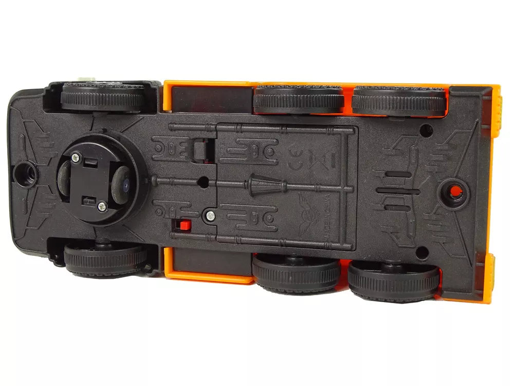 Greitosios pagalbos automobilis su šviesos efektu