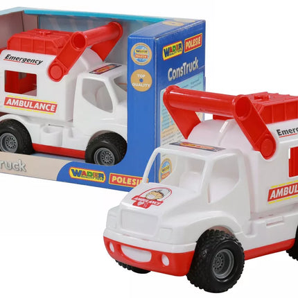 Baltas greitosios pagalbos automobilis