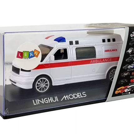 Greitosios pagalbos automobilis su garso ir šviesos efektais