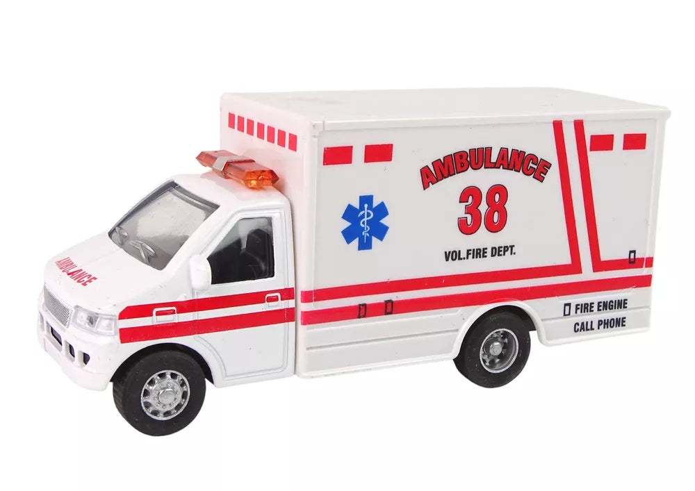 Greitosios pagalbos automobilis su trinties pavara