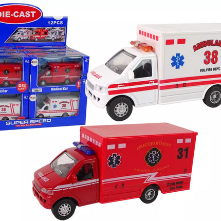 Greitosios pagalbos automobilis su trinties pavara