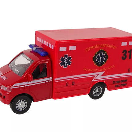 Greitosios pagalbos automobilis su trinties pavara