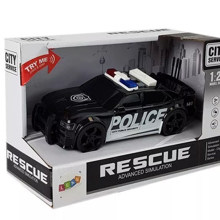 Policijos automobilis su garso ir šviesos efektais