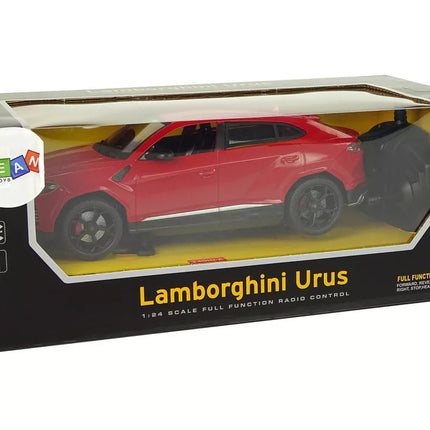 Automobilis R/C 1:24 Lamborghini Urus Red 2.4 G žibintai