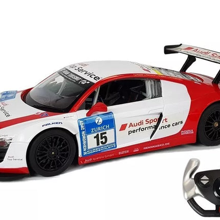 Automobilis R/C Audi R8 LMS Rastar 1:14 Baltai raudonas