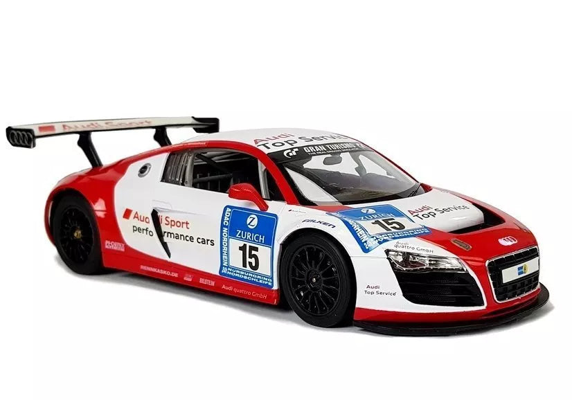 Automobilis R/C Audi R8 LMS Rastar 1:14 Baltai raudonas