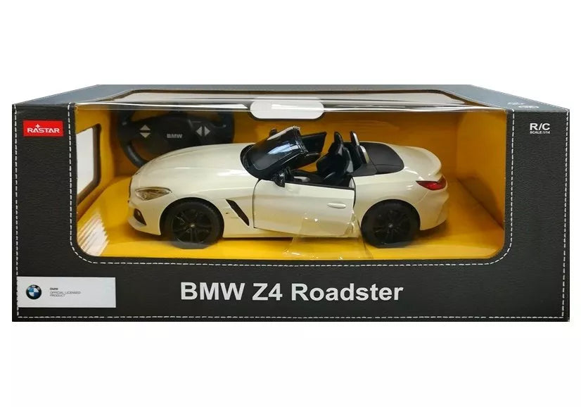 Automobilis R/C BMW Z4 Roadster Rastar 1:14 Baltas