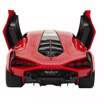 Automobilis R/C Lamborghini Sian FKP 37 Rastar 1:14 Raudonas su nuotolinio valdymo pulteliu