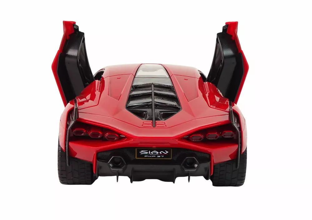 Automobilis R/C Lamborghini Sian FKP 37 Rastar 1:14 Raudonas su nuotolinio valdymo pulteliu