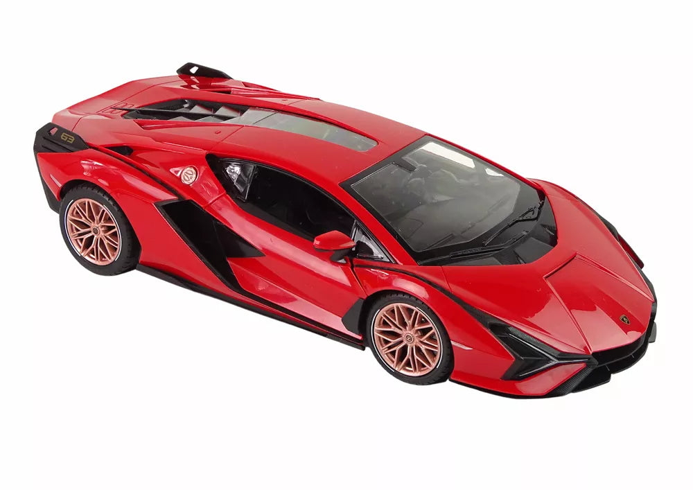Automobilis R/C Lamborghini Sian FKP 37 Rastar 1:14 Raudonas su nuotolinio valdymo pulteliu
