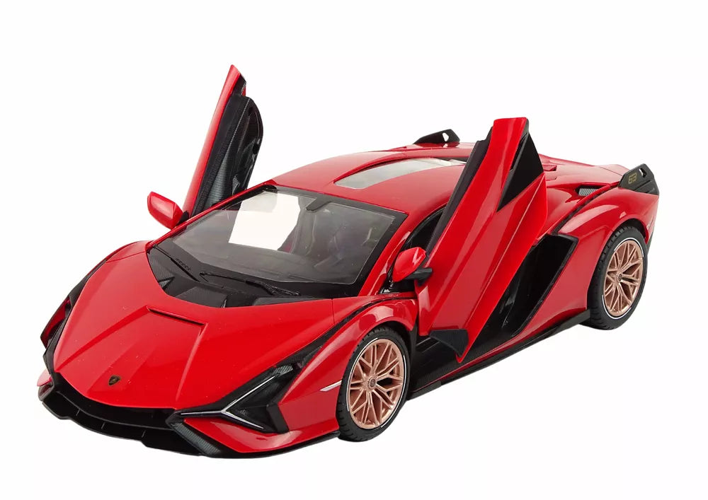 Automobilis R/C Lamborghini Sian FKP 37 Rastar 1:14 Raudonas su nuotolinio valdymo pulteliu