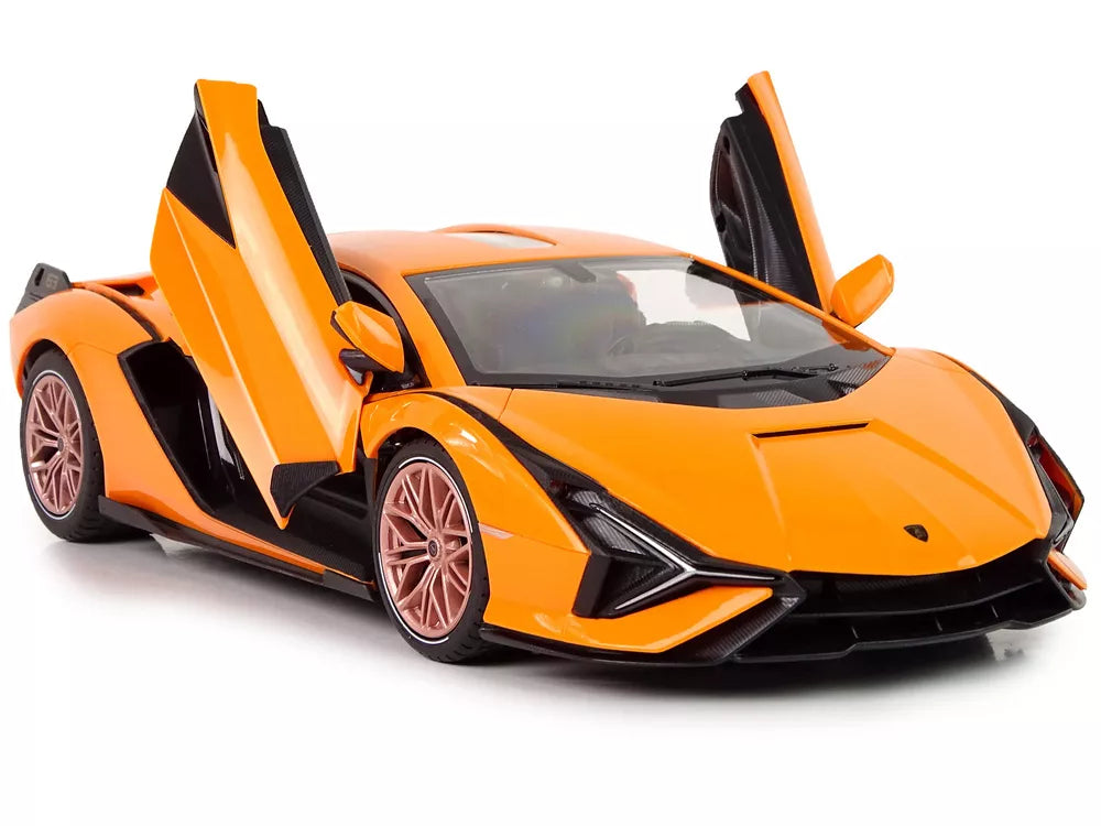 Automobilis R/C Lamborghini Sian FKP 37 Rastar 1:14 oranžinė nuotolinio valdymo pultas