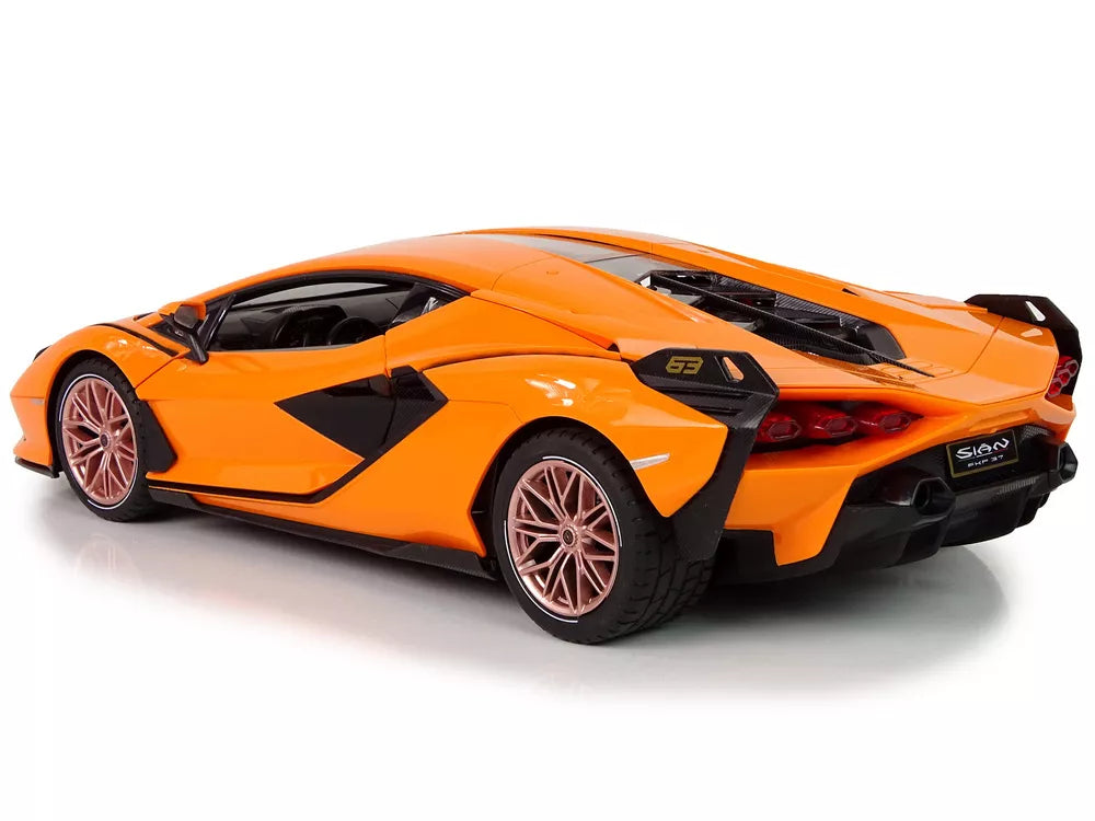 Automobilis R/C Lamborghini Sian FKP 37 Rastar 1:14 oranžinė nuotolinio valdymo pultas